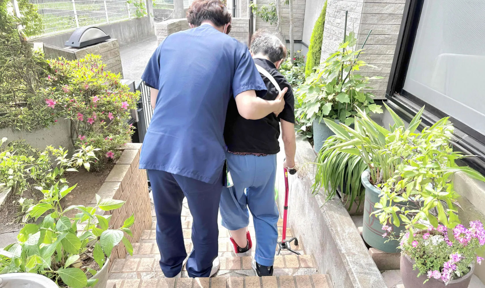 自宅での歩行練習