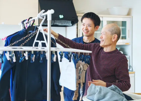 あかつき自立支援センターの日常生活動作練習